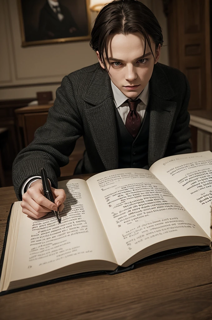 Create the Tom Riddle character from Chamber of Secrets by reading his diary