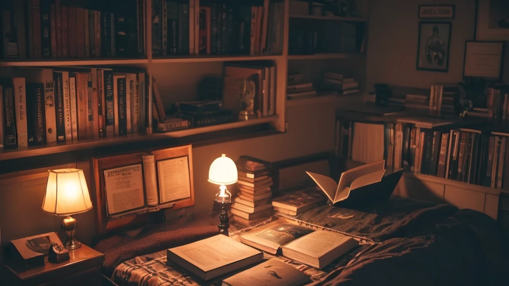 there is a laptop computer sitting on a bed with books and a candle, studyng in bedroom, light academia aesthetic, story telling aesthetic, cozy aesthetic, flatlay book collection, books messy about the room, studying, trying to study, dark academia aesthetic, vintage aesthetic, textbooks and books, beautiful image, mix of aesthetics, messy bed, dreamy aesthetic