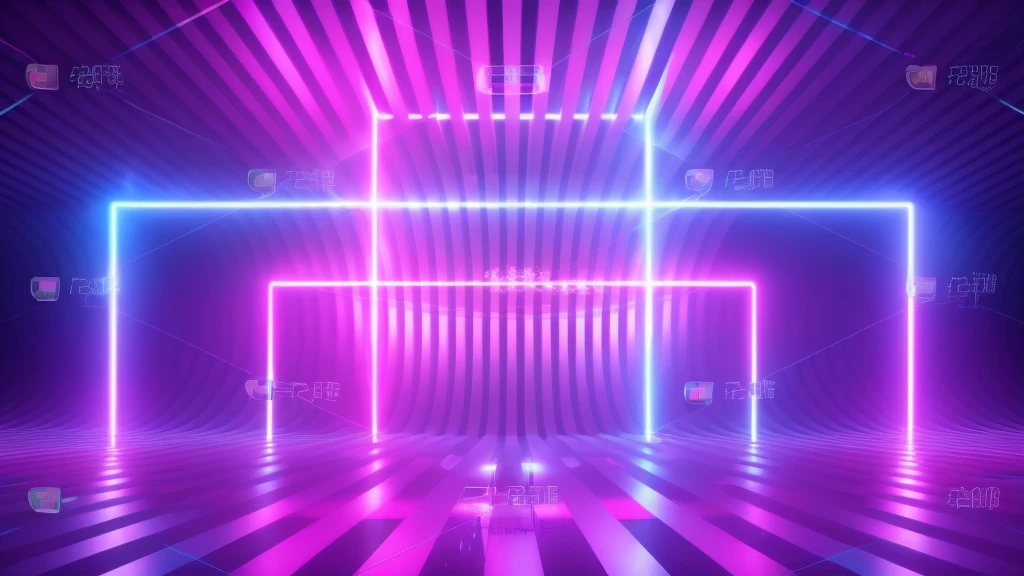 a neon neon background with a geometric structure, neon background, neon background lighting, neon volumetric light, Futuristic neon lights, Vapor wave lighting style, technology neon projector background, neon lights in the background, futuristic room background, Vapor wave lighting, neon background, The future of volumetric lighting, vapor wave lamp, neon synth wave, Volumetric neon lights., internet neon lights