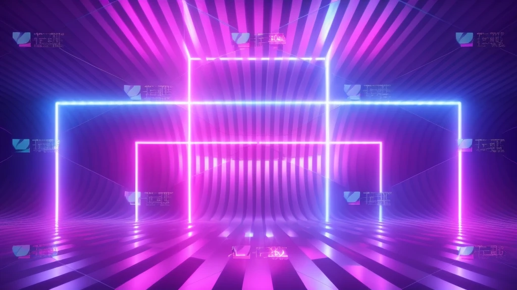 a neon neon background with a geometric structure, neon background, neon background lighting, neon volumetric light, Futuristic neon lights, Vapor wave lighting style, technology neon projector background, neon lights in the background, futuristic room background, Vapor wave lighting, neon background, The future of volumetric lighting, vapor wave lamp, neon synth wave, Volumetric neon lights., internet neon lights