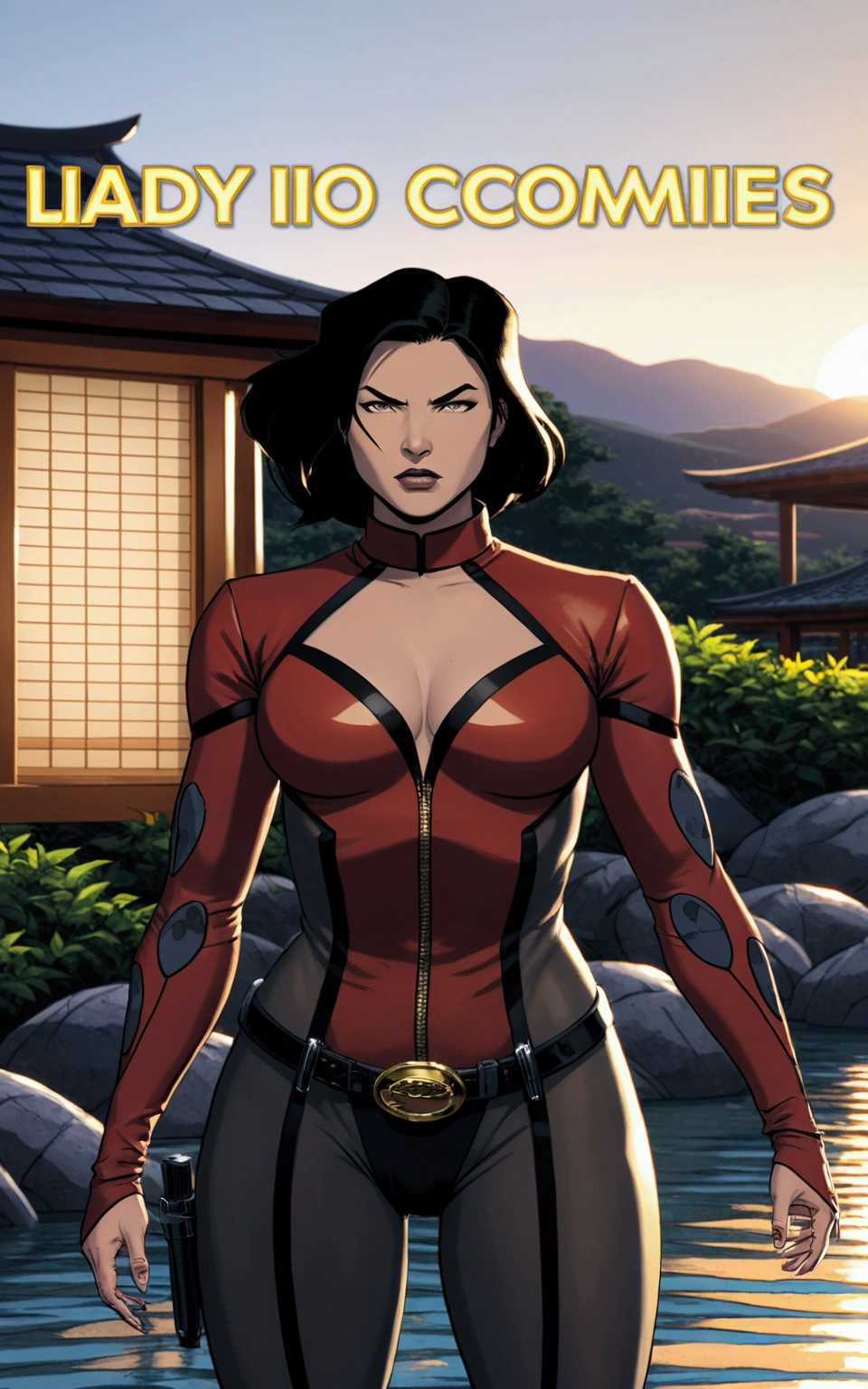 (cowboy shot), sfw, (masterpiece), (best quality:1.0), (ultra highres:1.0), detailed eyes,
BREAK
OpalTLOK, 1girl, dynamic pose
red bodysuit, grey sleeves, yellow collar
BREAK
(sky, outdoors, gorgeous view)