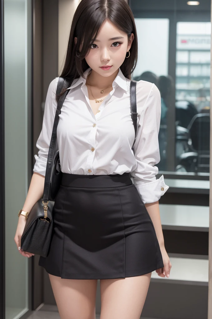 hot girl in mini skirt