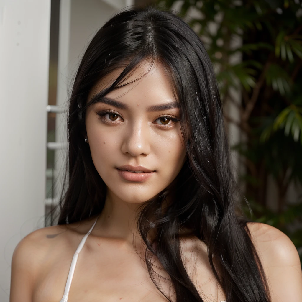 devastated woman with long black hair and white bra, woman with long black hair, mulher with black hair, young man with long dark hair, with black hair, photo of a beautiful woman, beautiful latin face, Beautiful Asian woman, beautiful young asian, beautiful face and perfect skin, dark hair and makeup, young and beautiful woman, long thin black hair