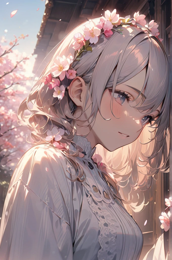 ((Best quality)), ((masterpiece)), (detailed), sakura flowers