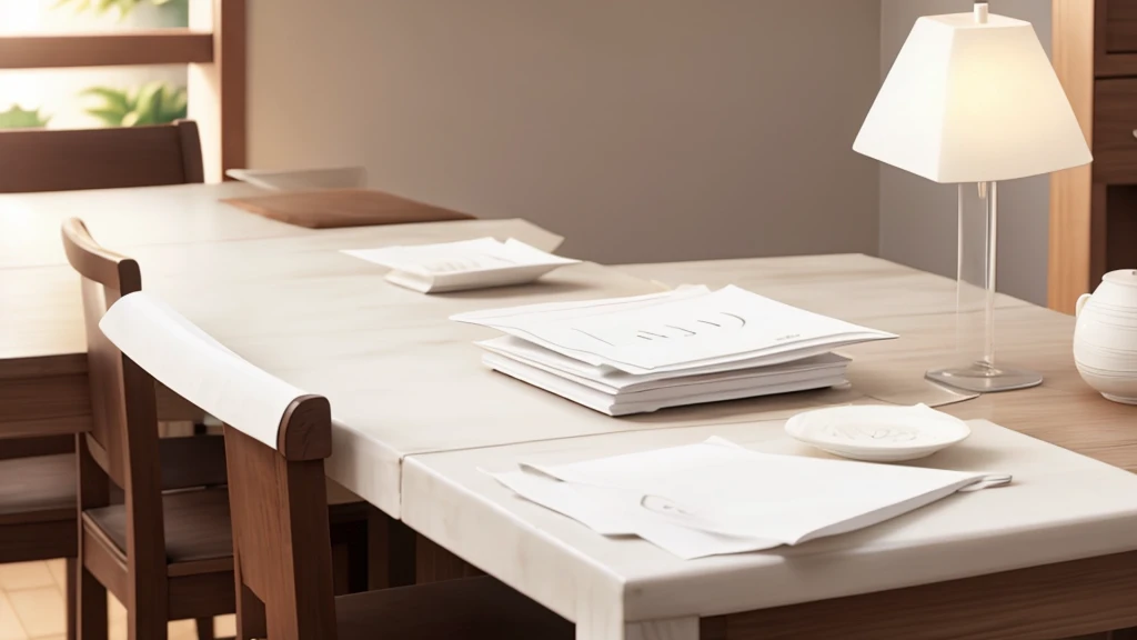 a paper white in table