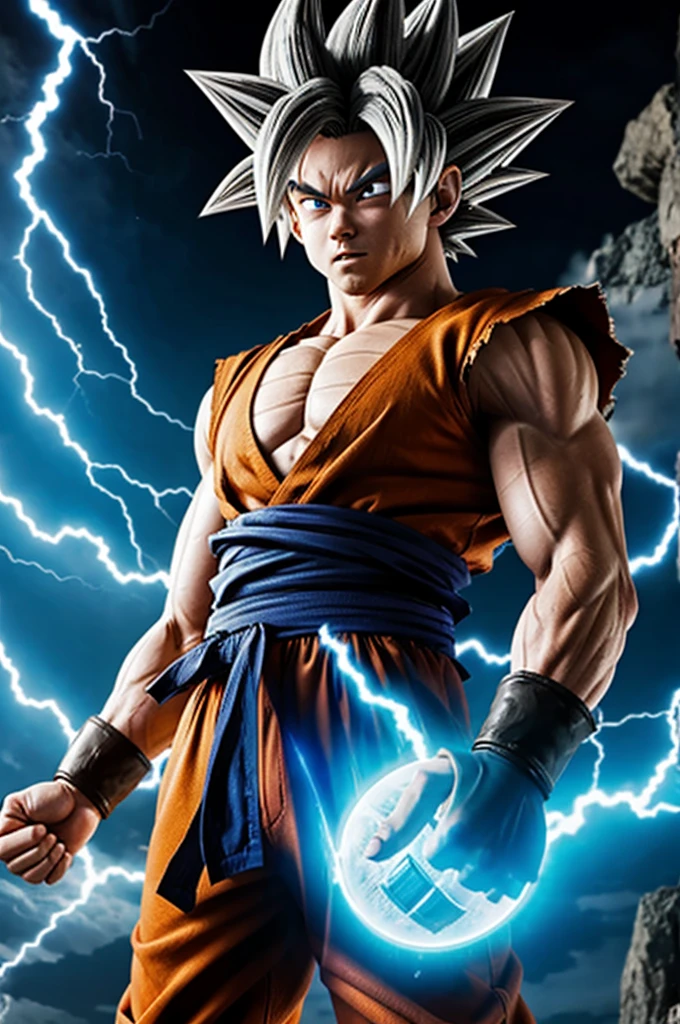 Goku ultra instinct with thumbs down