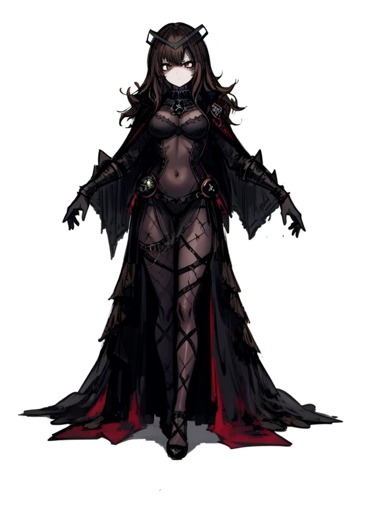 1girl,wood brown hair, brown eyes, plague doctor, necromancer, nice clothes, (high resolution, high detail, best quality) , medium breasts, angry
