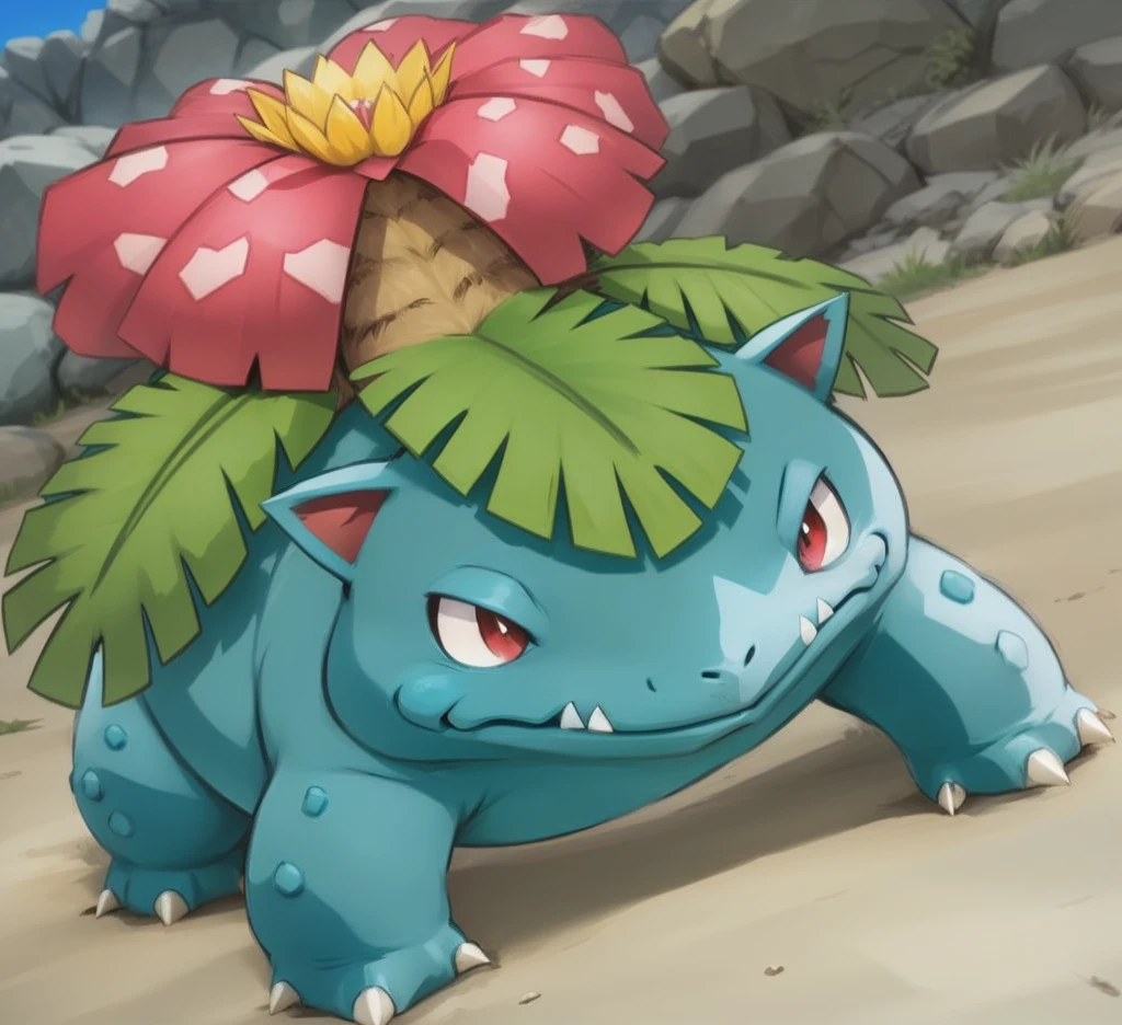 venusaur Pokemon, cinematic composition, realistic, proportional