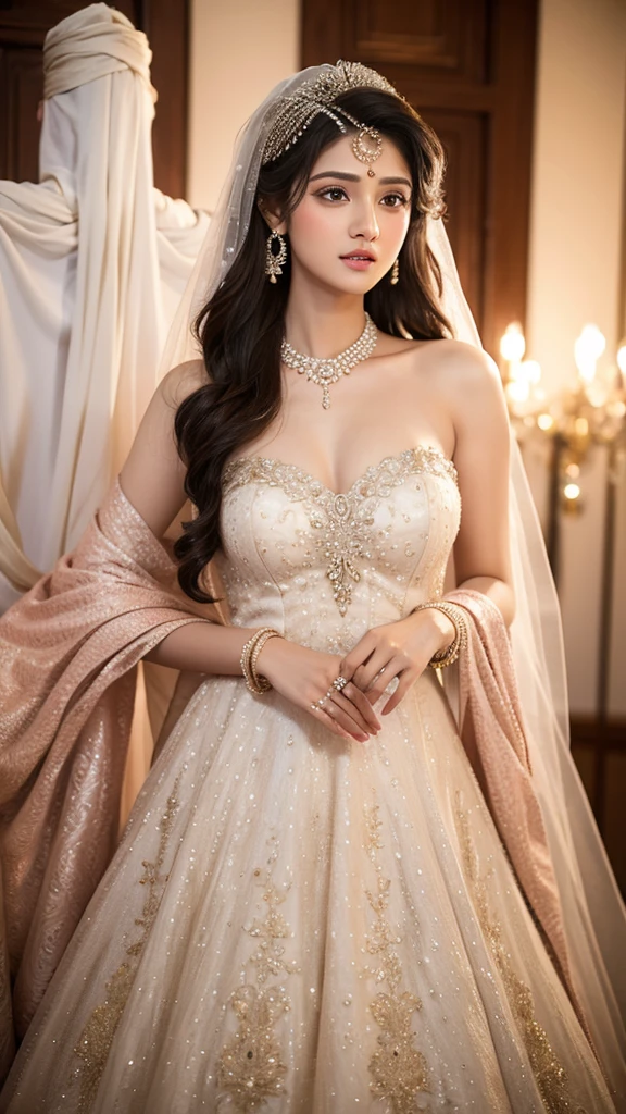 Hyper realistic cute desi girls in wedding dress