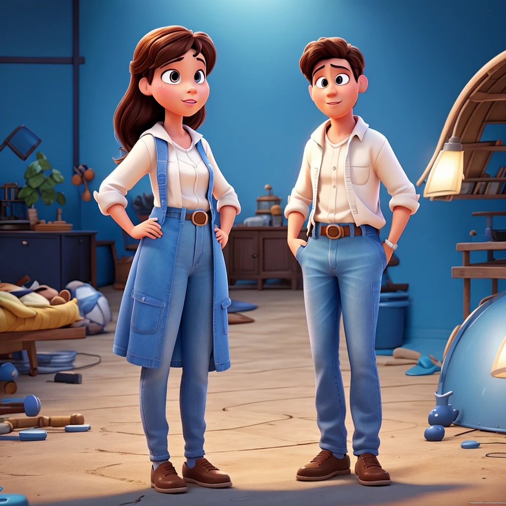 Transform the photo into a Disney Pixar drawing