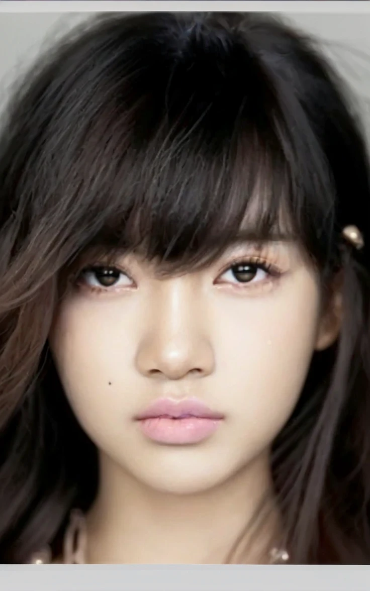 Close-up of a woman with long blonde hair, Lisa de blackpink, Retrato de Lisa de blackpink, Jennie the Blackpink, wongyoung de ive, Nariz de Lisa de blackpink, ive wonyoung lips, South Korean popular makeup by Wongyoung from IVE, Lisa BlackPink Portrait, BlackPink Lisa Pastel Pink Skin Tone, blackpink jennie popular korean makeup.