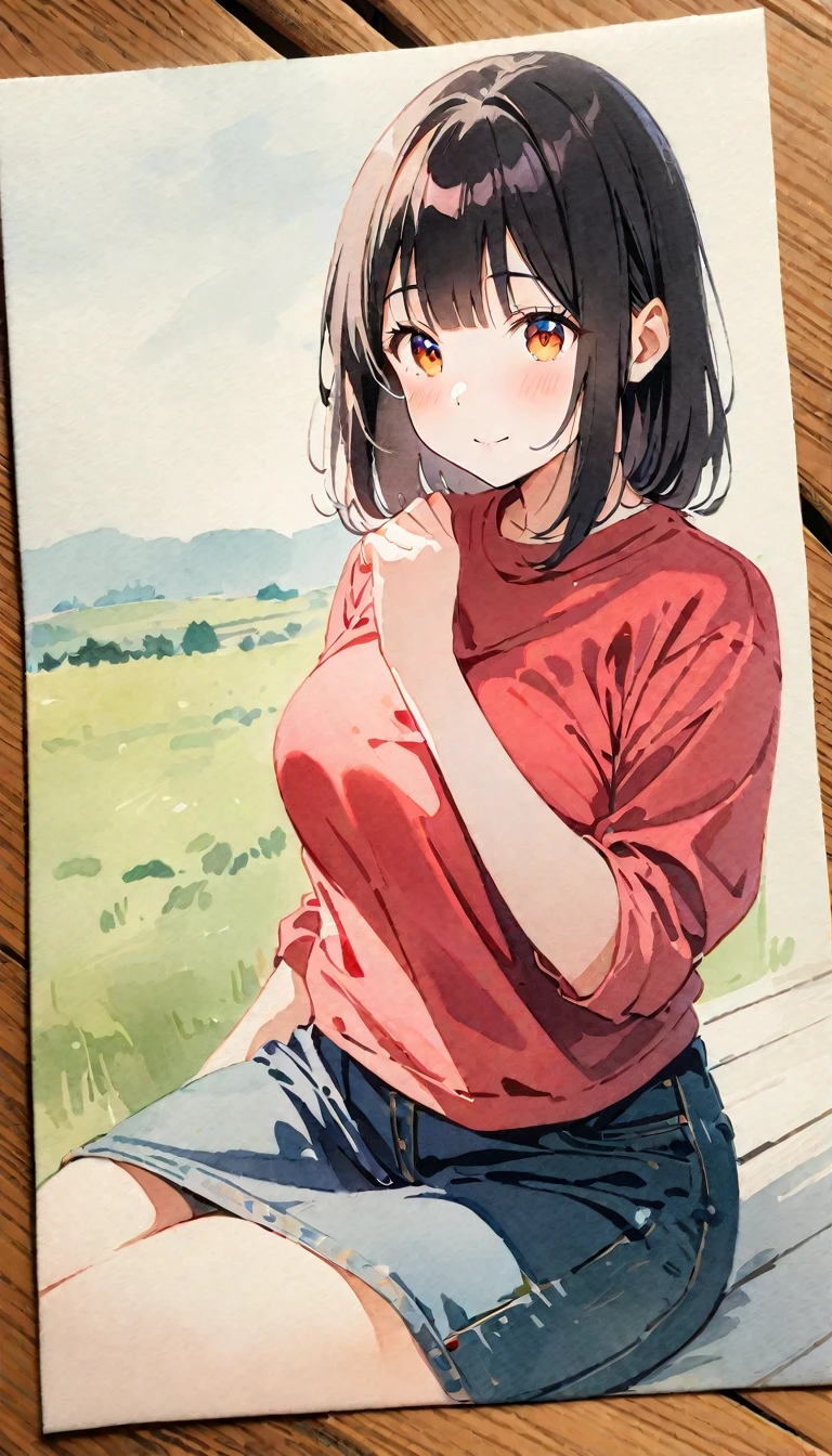 (8K, best quality, masterpiece),watercolor (medium), 1girl, {Practical, original photo, Ultra-fine transparent, image, (Influenced by Yoshitaka Amano's style:1.6)}, Practical Light, Delicate skin, (Beautiful slim woman, 25 years old, Court Knight:1.5), Thin legs, Fine particles, Long white hair, Detailed fingers, Thin, Ecstasy expression, Dynamic and sexy pose, (Huge breasts:1.4), (Long skirt, Long red cape, boots:1.2),(Arcadia, Flower Storm, Many flowers:1.8), Unobscured,Beautiful scenery, (Flowers, Wind and Moon:1.5).