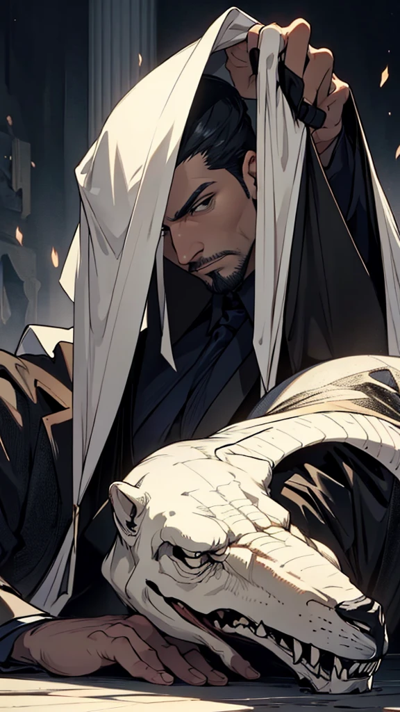 about 35 years old, with men with an elegant style and a look that revealed that he knew death and was not afraid of it..