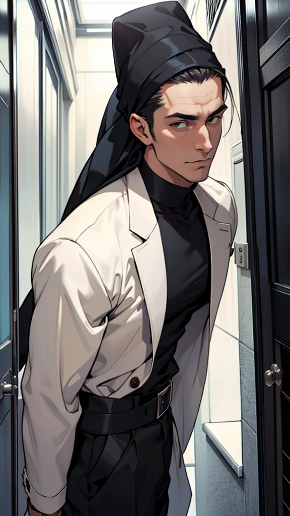 about 35 years old, with men with an elegant style and a look that revealed that he knew death and was not afraid of it..