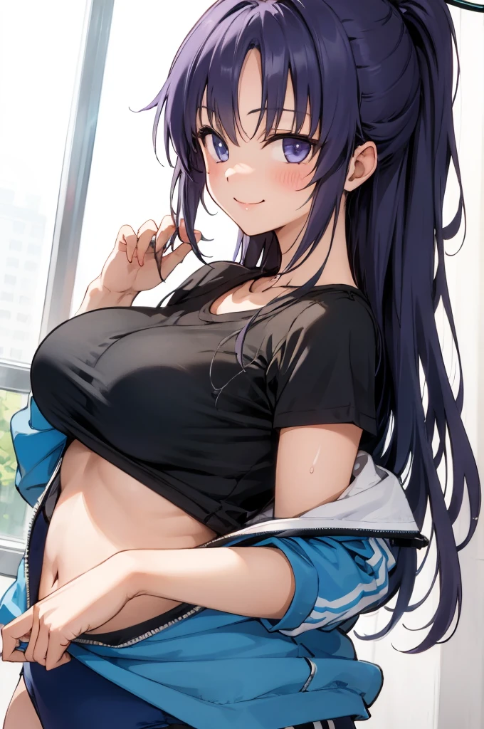 yuukagym
1girl, solo,
looking at viewer, light smile,big breasts