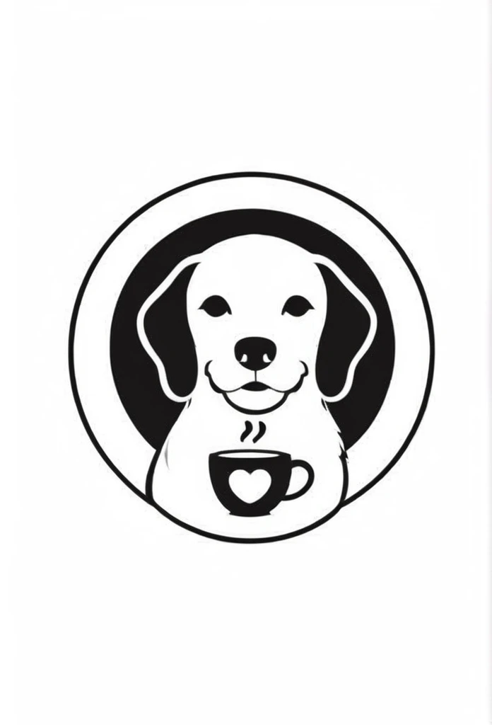 White background Coffee cup on the head of a beagle. The beagle&#39;s collar has a coffee cup cafe mark printed on it. Cute, the beagle is sticking out his tongue and laughing,
There's a coffee cup on the beagle's head
I'm on board.
a playful and cute logo

Beagles and Coffee Cups

A stylish logo for a dog cafe

Inside the circle logo, a cute beagle smiling with its tongue sticking out

a stylish coffee cup

ビーグルは舌を出してにっこりかわいく笑っている


Happy Logo
Cute Logo

chic and modern design

The logo uses only orange, white and black