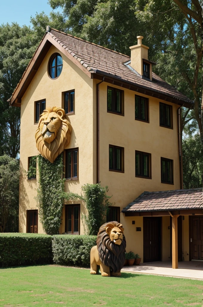 Lion-shaped house
