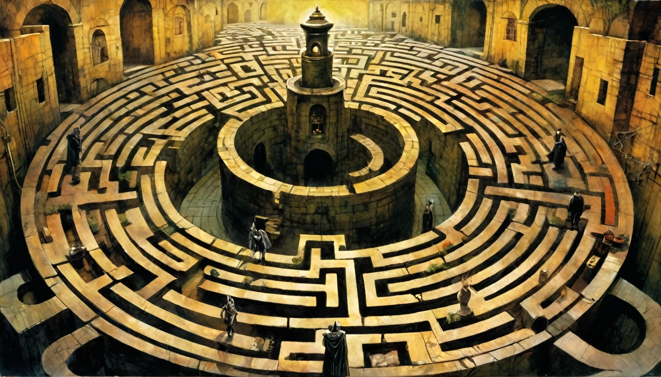 labyrinth, inspired by Dave McKean