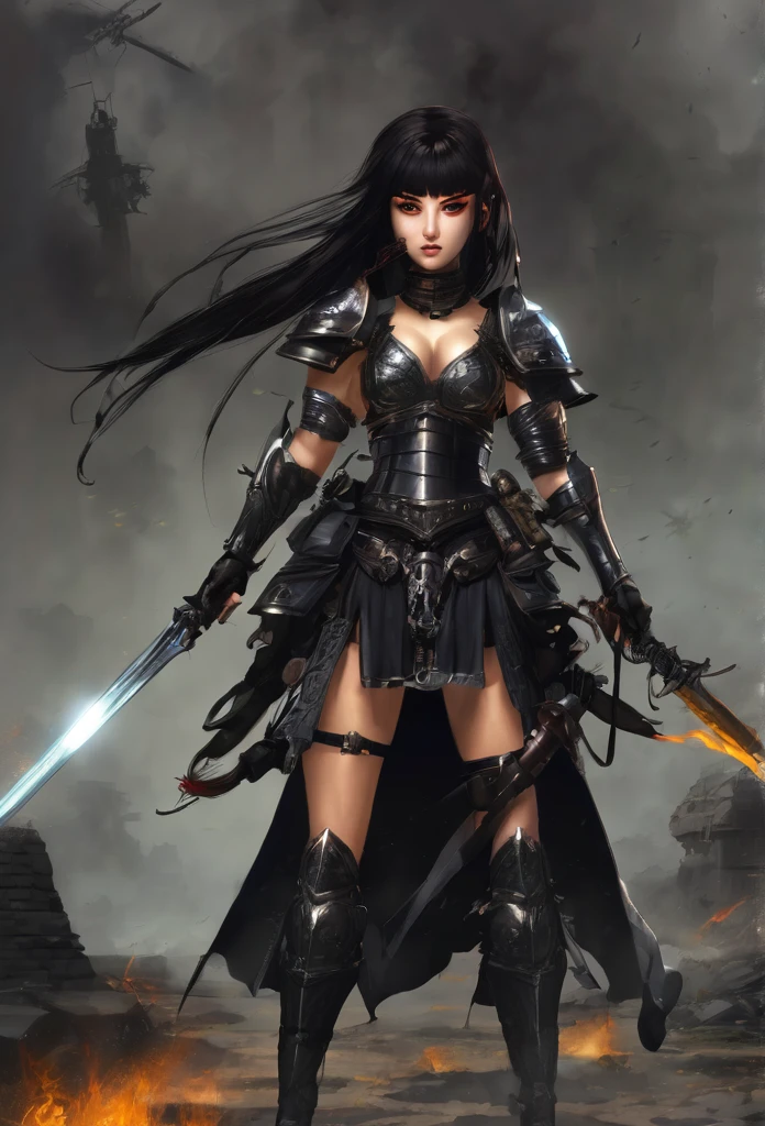dark sword, game style, (only sword), neutral background