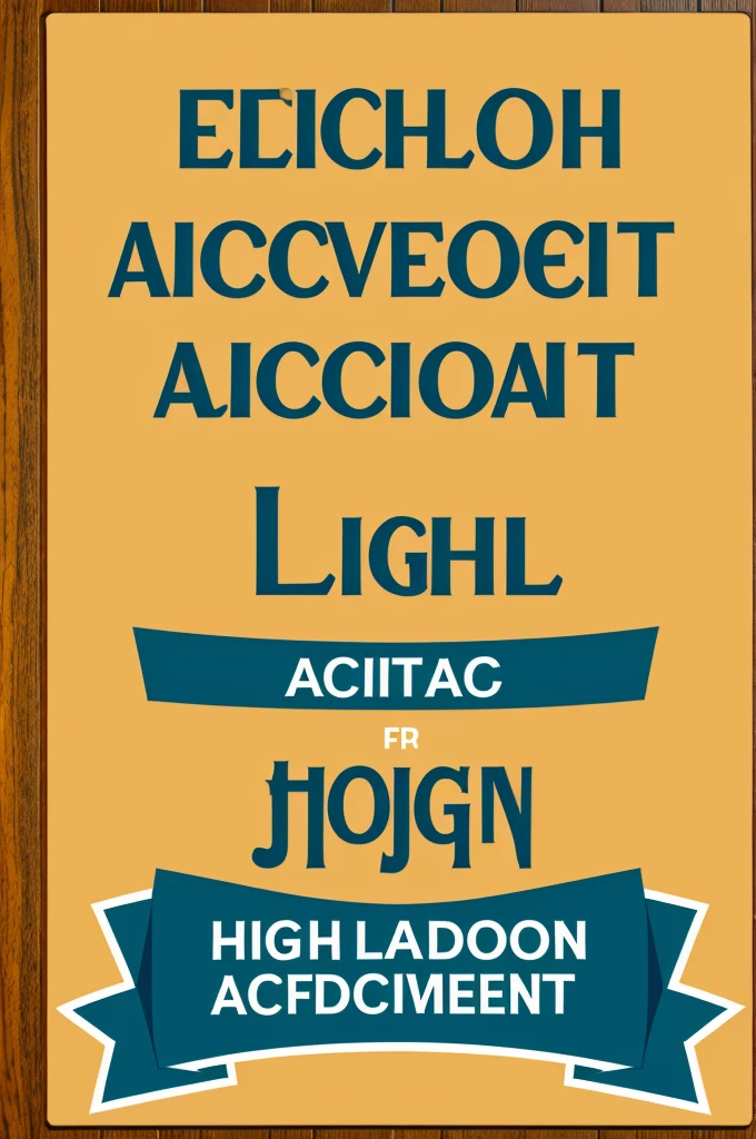 A logo for high school achievement day