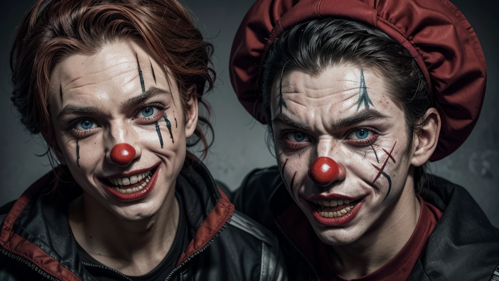 game soldiers with evil clown mask