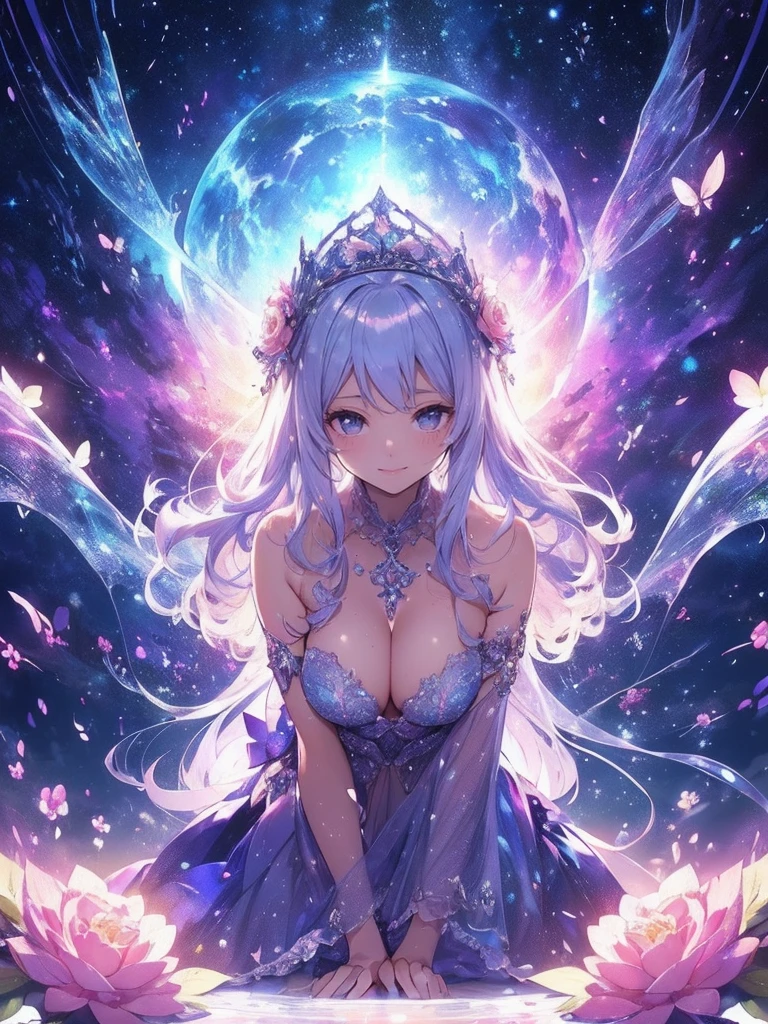 最high quality、Bigger on the screen、1 beautiful woman,Elf ((sleep on your back,))、beautiful、((see-through bodystocking))Ice decorated tiara、宇宙空間に浮いいる Bold composition、universe space world、Floating and sleeping in space、Lots of snowflakes、Bold composition、Lying down in space、Wet、beautiful鼠蹊部、Looking up in space, looking at you、beautiful乳首、detailed groin、、Blushing、、Ecstasy、beautiful太もも、Filled with red roses、 E.G: Worst quality ,flower fractal fine art、Fill the screen with flowers、Bigger on the screen、Lie on your back and face this way、beautiful瞳、With your legs apart、beautiful瞳,High-definition depiction, Realistic, 8K, Unity, , light smile, Beautifully and vividly drawn, , beautiful beautiful透き通る肌、sexly nude ,sexly 、Ecstasy、 Raise your arms behind your head, Romanticism,mosquito。 混沌の最もbeautiful形, Mr..々Farbe, Intertwined flowers, P article,Magical gentle light,smile,sexy,image quality、masterpiece、beautiful顔、Super beautiful woman((Big breasted 22 year old office lady、Bust 120,Beautiful long ironed hair、Silver Hair、height: 165cm。、sexy、Esbian、high quality、beautiful装飾、Visual Arts、最high quality、1 woman E.G: Worst quality ,Flower fractal art、、Beautiful radiance,High-definition depiction, Realistic, 8K, Unity, , light smile, Beautifully and vividly drawn, , Beautiful, beautiful, clear skin、sexly Countless rays of light pouring down, Swirling Light, , Raise one arm above your head, Intense light is emitted from the magic starry circle front of the girl. Romanticism,: The most beautiful form of chaos, Mr..々Farbe, Intertwined flowers, Particle,magical gentle light,smile,sexly,image quality、masterpiece、Beautiful Face、Super beautiful woman((Big breasted ,Beautiful 、sexly、Esbian、、high quality、Visual art、Written boundary depth、、、universe、Happy smile、、、elegant、ticker beautiful decorative、、magic、、A kind smile、wonderful、Fluttering petals、、Cultivate fantasy、、、art、art,mystery,Ultra-high resolution,atmosphere 最high quality、((sleep on your back))、Erotic