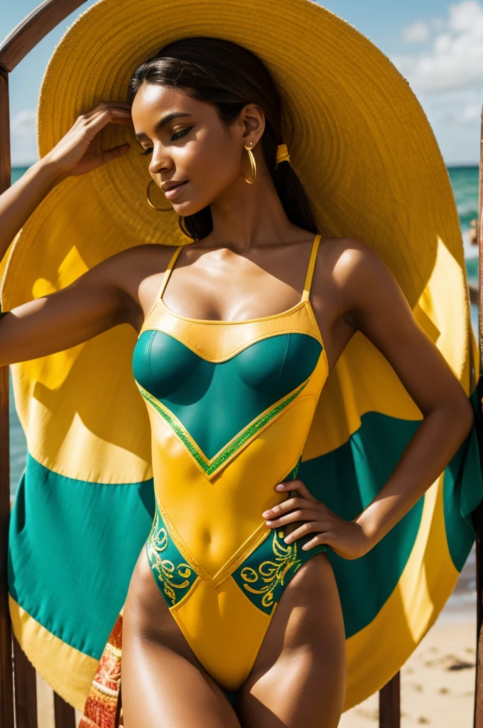Bodysuit inspired by Brazilian samba