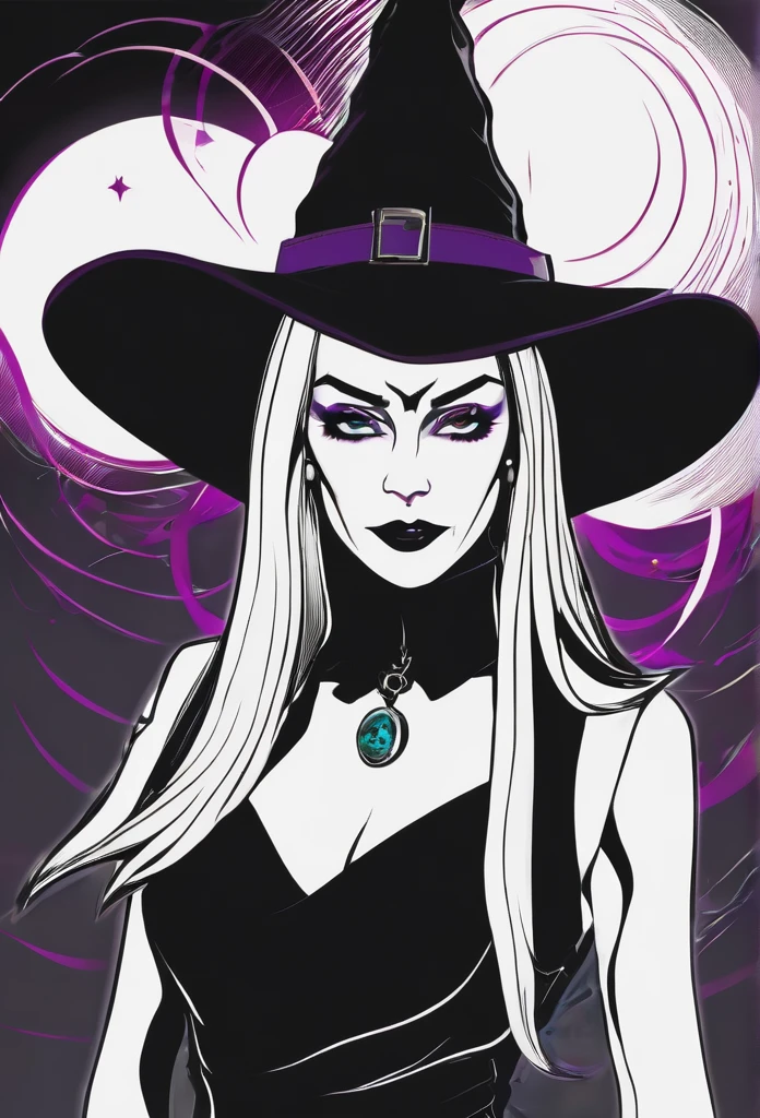 "Girl corpo inteiro witch dark style with power"
