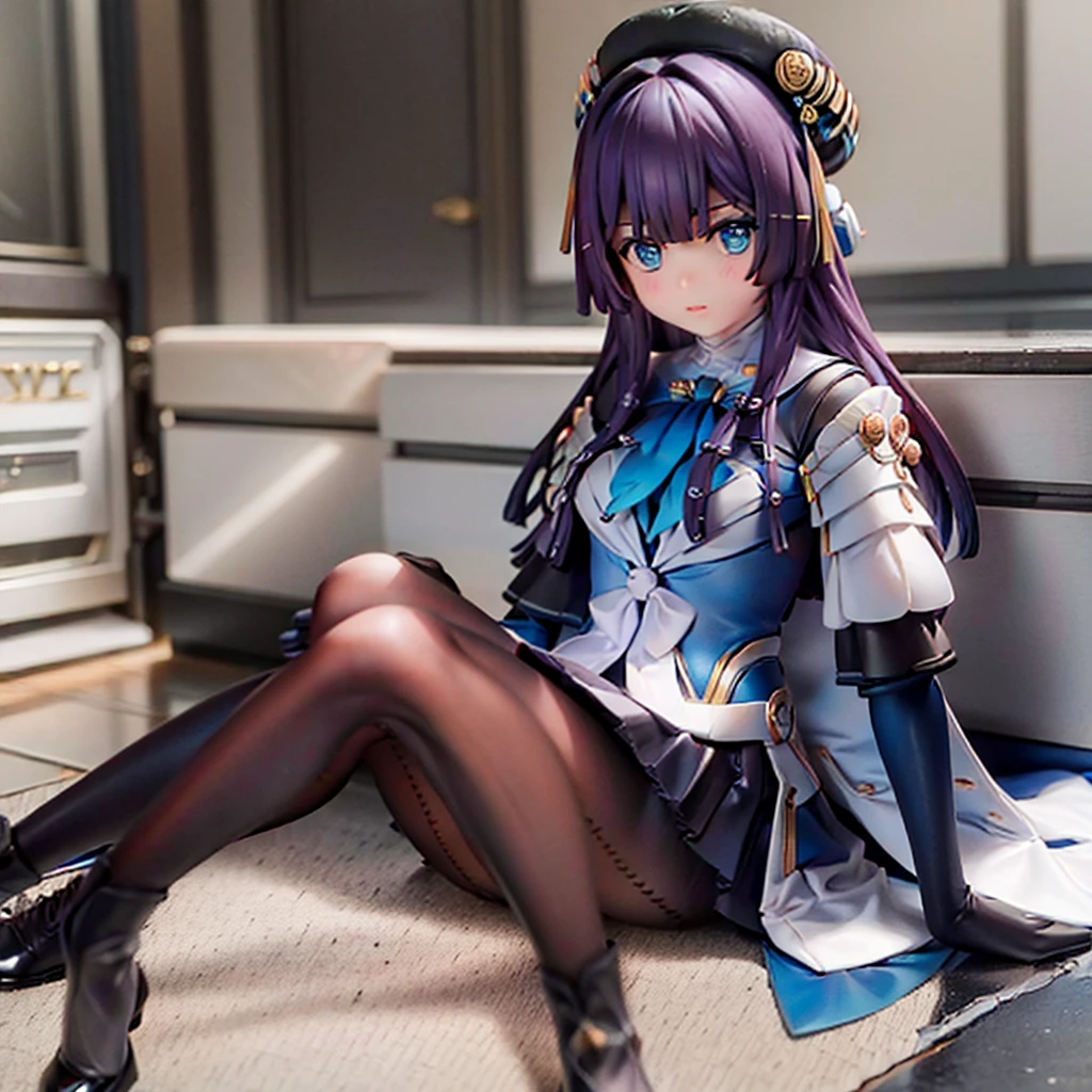 is sitting, 