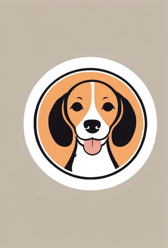 White background
Fashionable logo of a circle-shaped dog cafe
Cute, the beagle is sticking out his tongue and laughing,
There is a coffee cup on the beagle's head.
This coffee cup is
a playful and cute logo
Beagles and Coffee Cups
A stylish logo for a dog cafe
Inside the circle logo, a cute beagle smiling with its tongue sticking out
a stylish coffee cup
Happy Logo
Cute Logo
chic and modern design
The logo uses only orange, white and black cafe menu coffee is in a paper cup with steam coming out of it