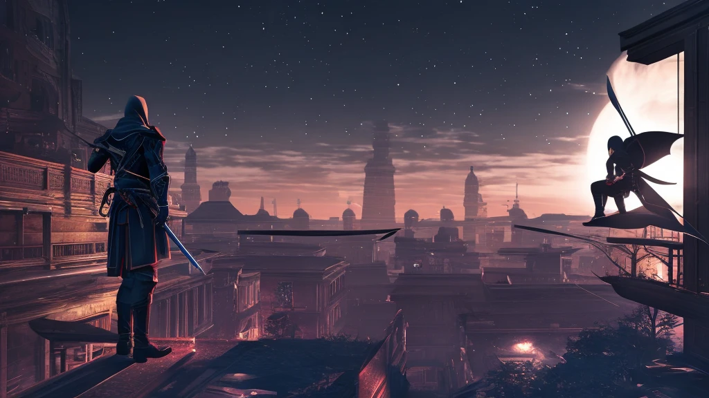 night、Assassin stalking his target