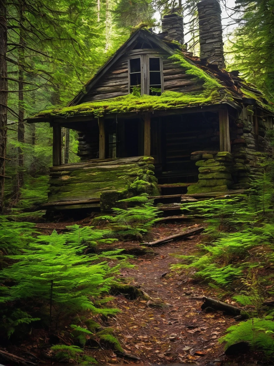 A small, isolated cabin in the
woods is rumored to be cursed.
Hikers tell tales of seeing lights
in the windows and smoke rising
from the chimney, despite it
being abandoned for years.
Those brave enough to approach
it at night have reported hearing
the sound of whispers and cries
for help, only to find it empty and
falling apart.

