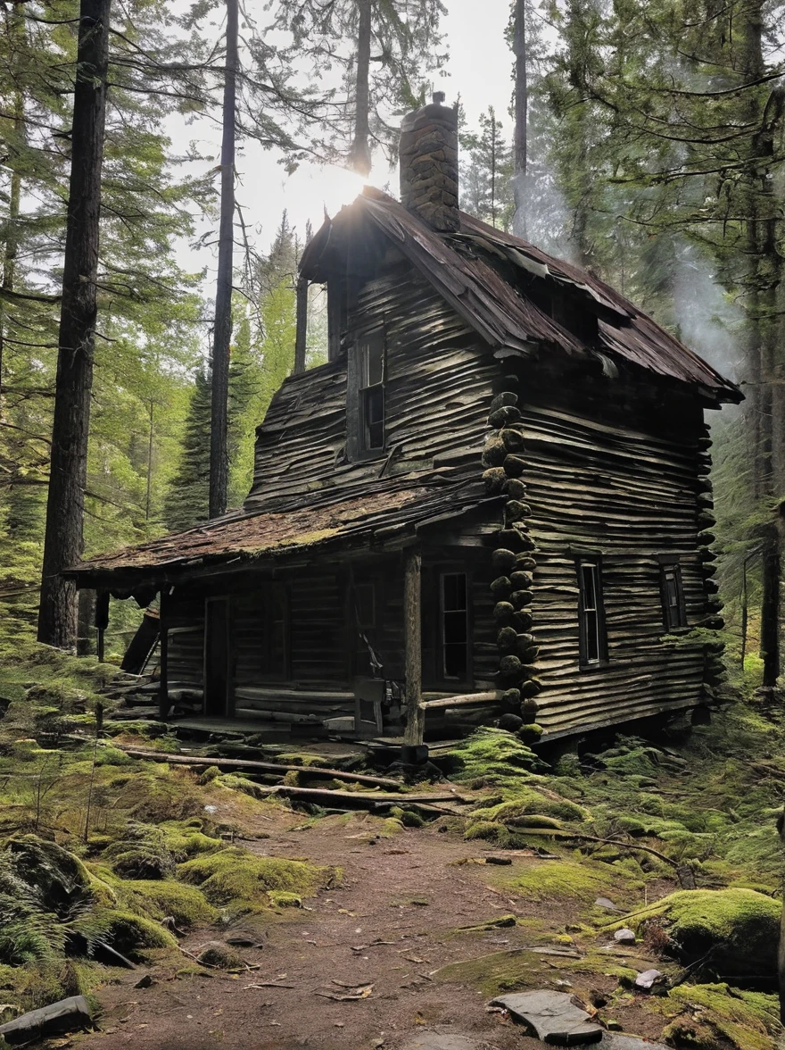 A small, isolated cabin in the
woods is rumored to be cursed.
Hikers tell tales of seeing lights
in the windows and smoke rising
from the chimney, despite it
being abandoned for years.
Those brave enough to approach
it at night have reported hearing
the sound of whispers and cries
for help, only to find it empty and
falling apart.