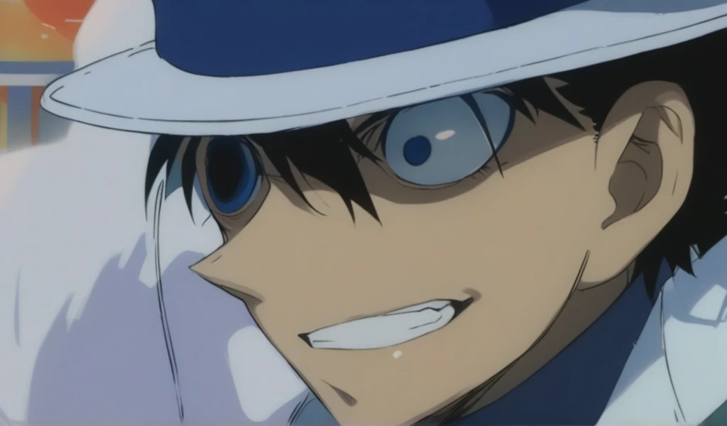 Anime character with a hat, white shirt and blue tie, Shinji, hijikata toushirou of gintama, up close shot Shinji aramaki, okata kazuto, toru narita, Close-up of Rei Iwakura, shinichi sakamoto, aramaki Shinji, yukio - e, Katekyo Hitman Reborn