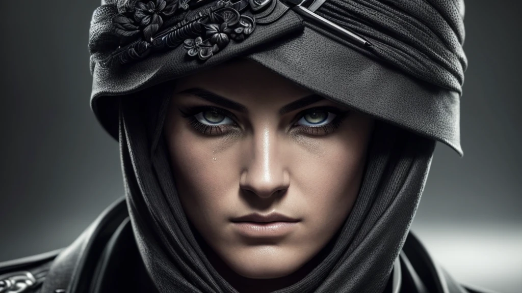 a highly detailed portrait of an assassin in a black suit, beautiful detailed eyes, beautiful detailed lips, extremely detailed eyes and face, long eyelashes, intense gaze, serious expression, assassin, man, black suit, dark background, moody lighting, cinematic, dramatic, high contrast, ultra-detailed, 8k, photorealistic, masterpiece, professional