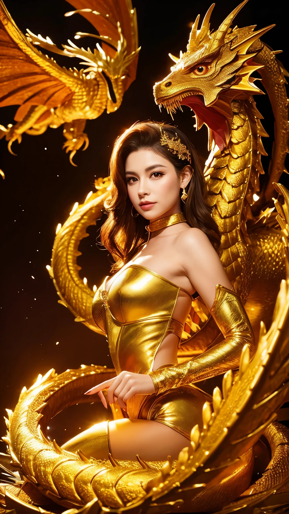 Queen、gorgeous、golden dragon