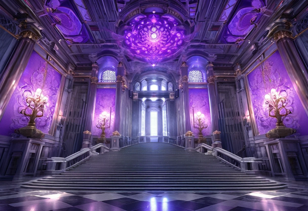 dragon, palace, purple light, HDR, 4k resolution, (ultra high resolution: 1.0 ), (((best quality, 8 thousand, masterpiece:1.4))