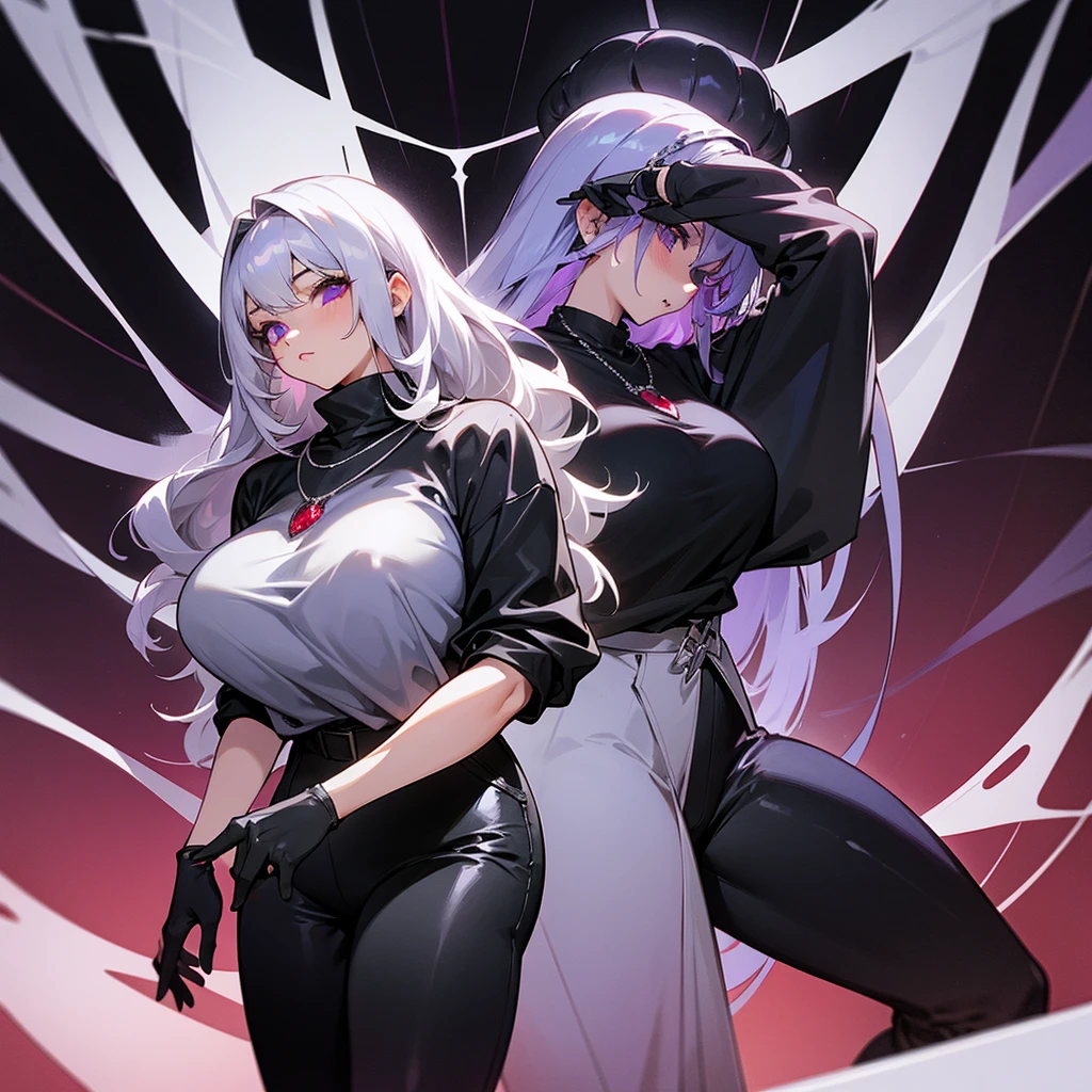 Masterpiece,Highest quality,8K,Ultra-high resolution,appropriate margins,lighting,BREAK,1 person,Very beautiful adult woman,Slim body,Very large breasts,Deep cleavage,BREAK,Black Hair,hairpin,mascara,Red eyeliner,Light pink lip,Thick upper eyelashes,Thin eyebrows,BREAK,Light purple eyes,BREAK,Embarrassed,Shy smile,BREAK,short hair,Wearing hair in one ear,BREAK,White cute sleeve sweater,Denim shorts,Silver Accessories,BREAK,Eyes meet,Soaking wet