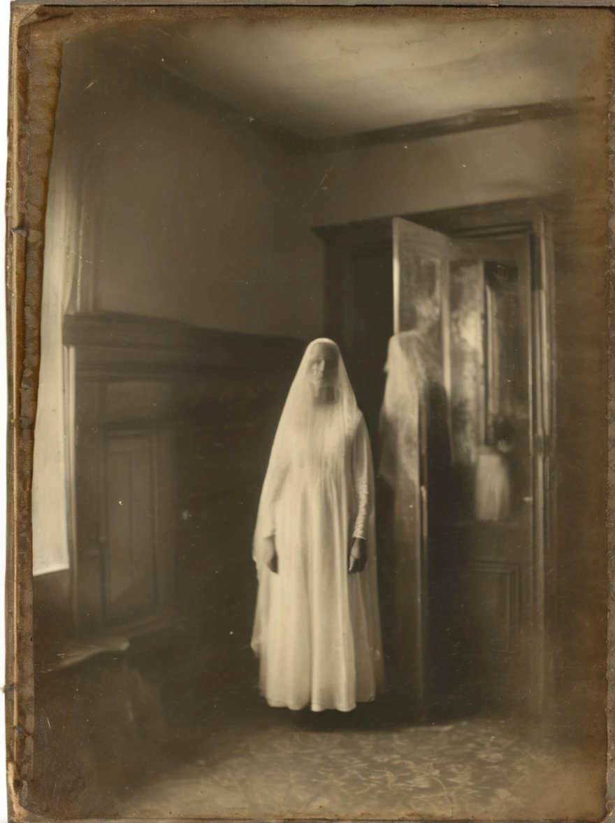An antique photograph album
discovered in the attic of a longabandoned house contains
images of spectral figures
haunting the halls. Each sepiatoned snapshot captures a
moment frozen in time, where the
lines between the living and the
dead blur together in eerie
harmony.