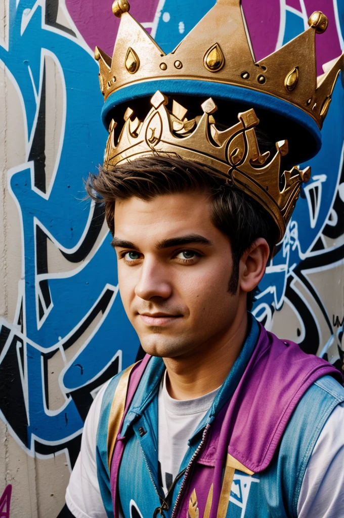 JERAD in graffiti with a crown