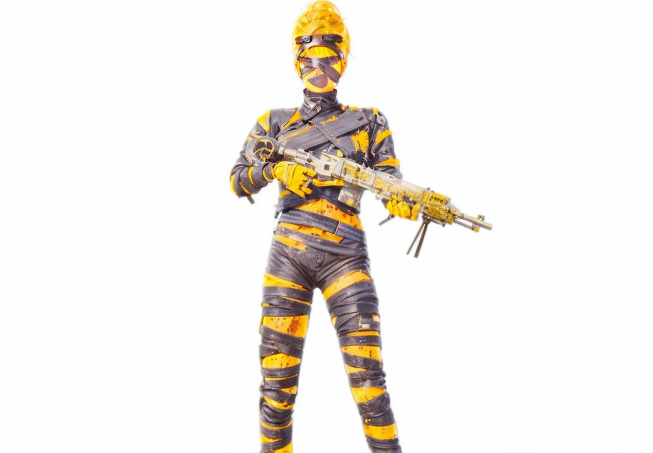 Teenage blonde girl, her hair is in lose twin tails, wearing a cropped blue leather jacket, white sports bra, baggy black pants with lots of pockets, goggles on her head, fair skin, covered with dirt and black mechanical grease. Sci fi settings,