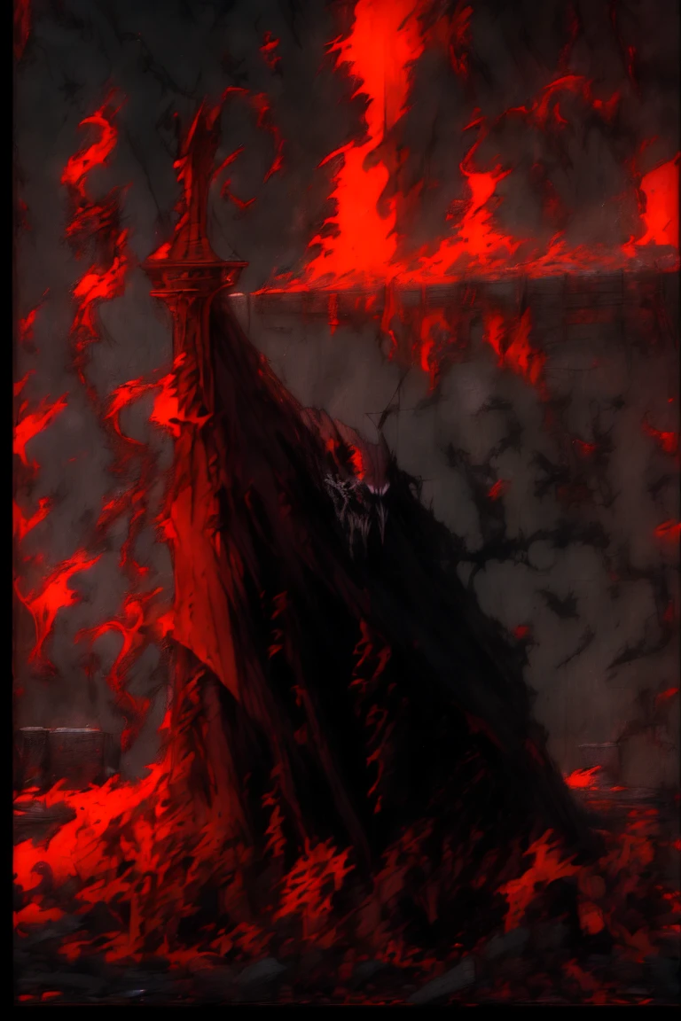 (best qualityer, high resolution), Stone Gargoyle, brooding, no mouse from Notre Dame, somber atmosphere, in the rain, dark evening, Lightning and thunder, perched on a ledge, diffuse light, guardian, monastery