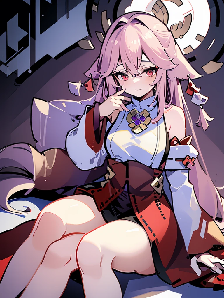 Very hero academy 16 year old girl, long silver hair with golden strands, bright red eyes, medium breasts, she is dressed in a semi-open white blouse and a long-sleeved gray jacket., wear green skirt, with tail and succubus wings, sitting at school desk.