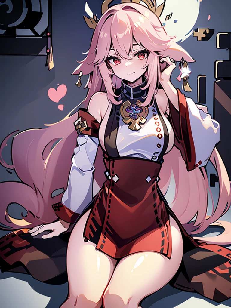 Very hero academy 16 year old girl, long silver hair with golden strands, bright red eyes, medium breasts, she is dressed in a semi-open white blouse and a long-sleeved gray jacket., wear green skirt, with tail and succubus wings, sitting at school desk.