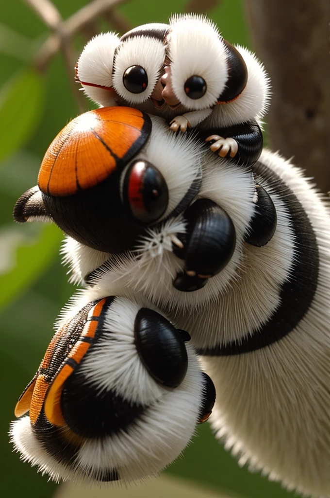 Une coccinelle et un mogwai amoureux
