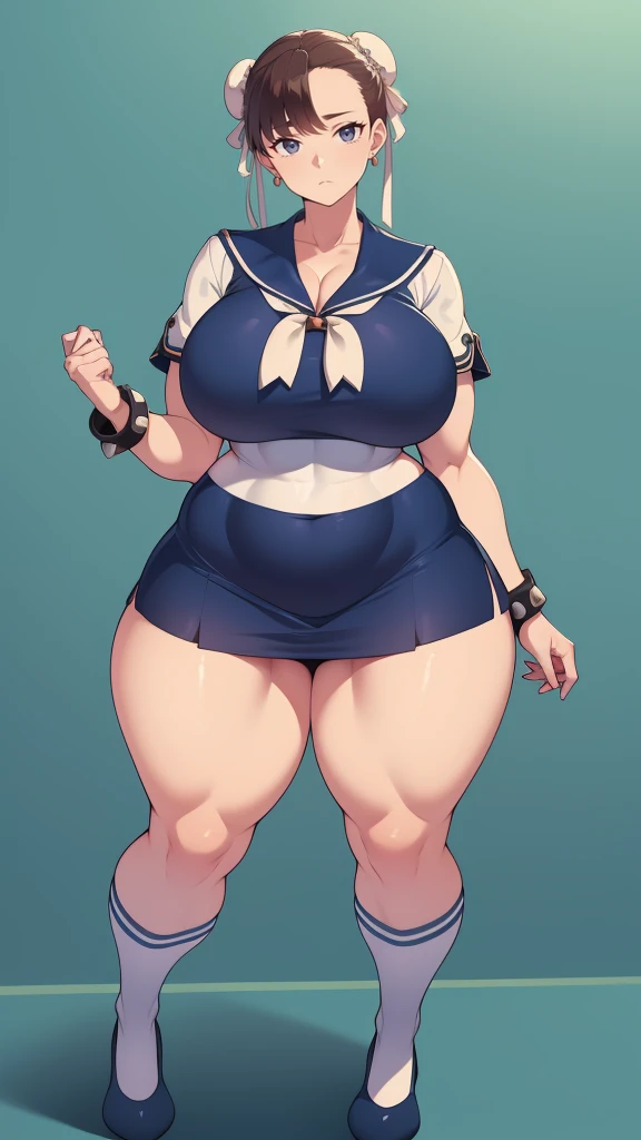 Large Breasts, Big Hips,Full Body Shot, Mature mother, Whipping the lower body, plump thighs, Ample calves, Seductive mature woman, Perfect body, Plus Size Model,high school girl,Sailor suit, The skirt is short,Mature woman wearing Sailor suit,
