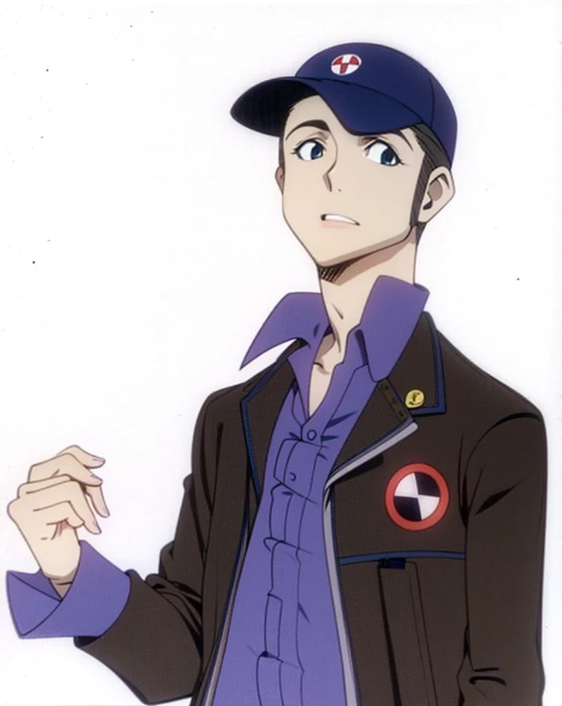 Man guy in artstyle of clamp 