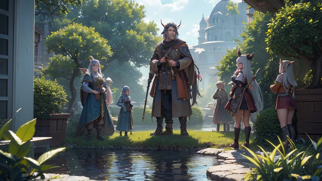 (((masterpiece))), ((ultrarealistic)), (octane render|midjourney), "Evgeni Vodenitcharov Art Style", a huge and cute bonsai surrounded by elves and magical goblins, Nvidia RTX|octane render|midjourney|stable diffusion, reflections/refraction/subsurface scattering/intricate details, fairy settings, magical sky C35-2