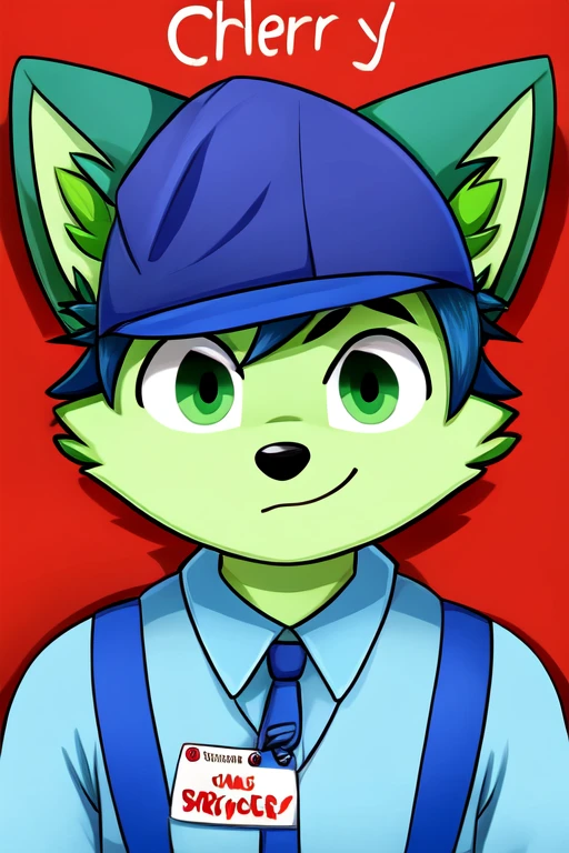 fox 2d drawing boy clothed
Blue color
green color
red color
name tag
name tag named Berry