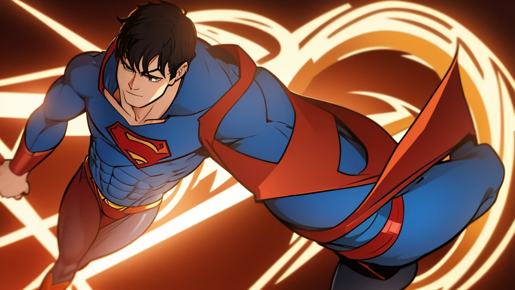 Illustrate Flash and Superman as they discovery